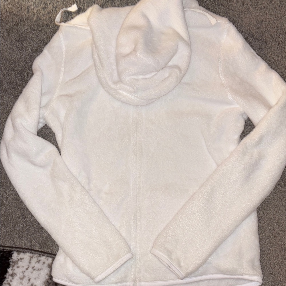 No Boundaries Soft White Cowl Neck Sweater